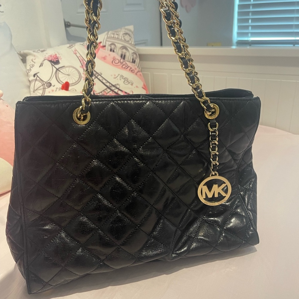 AUTHENTIC MICHAEL KORS SUSANNAH quilted leather handbag 😍